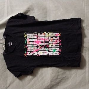 Girls Popular Sports black short sleeve tee shirt size XL